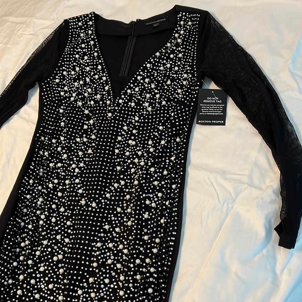 Pearl beaded dress